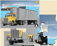 Cargo truck jigsaw kamionos játékok ingyen